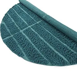Kulatý koberec - Ikara Natural Cotton Shaggy (tyrkysový)