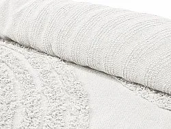 Kulatý koberec - Jovie Natural Cotton Shaggy (offwhite)