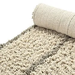 Shaggy koberce - Kairi Natural Cotton Shaggy (béžová/taupe)