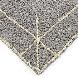 Shaggy koberce - Kairi Natural Cotton Shaggy (šedá/béžová)