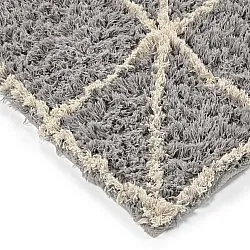Shaggy koberce - Kairi Natural Cotton Shaggy (šedá/béžová)