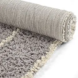 Shaggy koberce - Kairi Natural Cotton Shaggy (šedá/béžová)