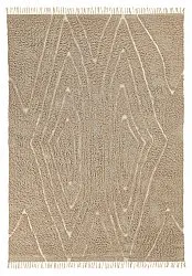 Shaggy koberce - Kindon Natural Cotton Shaggy (béžová/bílá)