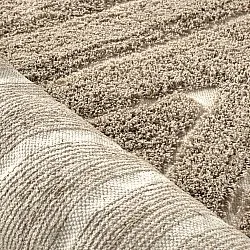 Shaggy koberce - Kindon Natural Cotton Shaggy (béžová/bílá)
