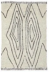 Shaggy koberce - Kindon Natural Cotton Shaggy (šedobílá/hnědá)