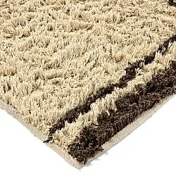Shaggy koberce - Lana Natural Cotton Shaggy (béžová/hnědá)