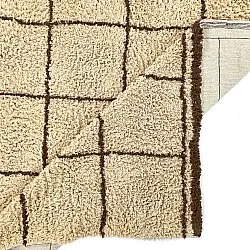 Shaggy koberce - Lana Natural Cotton Shaggy (béžová/hnědá)