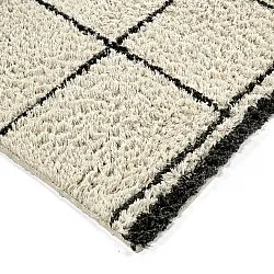 Shaggy koberce - Lana Natural Cotton Shaggy (krémová/tmavě šedá)