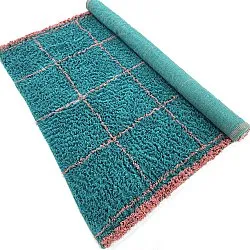 Shaggy koberce - Lana Natural Cotton Shaggy (tyrkysová/růžová)