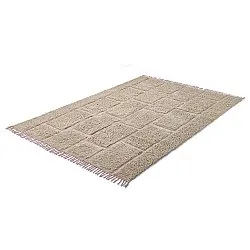 Shaggy koberce - Lindley Natural Cotton Shaggy (béžová/růžová)