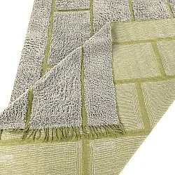Shaggy koberce - Lindley Natural Cotton Shaggy (šedo/zelená)