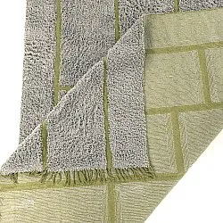 Shaggy koberce - Lindley Natural Cotton Shaggy (šedo/zelená)
