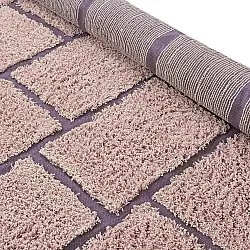 Shaggy koberce - Lindley Natural Cotton Shaggy (růžová/fialová)