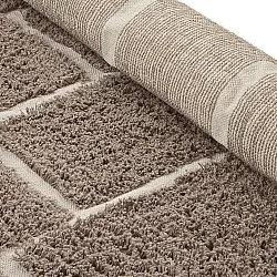 Shaggy koberce - Lindley Natural Cotton Shaggy (taupe/šedá)