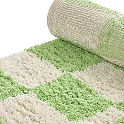Shaggy koberce - Maranello Natural Cotton Shaggy (zelený)