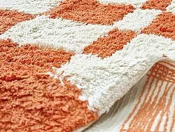 Shaggy koberce - Maranello Natural Cotton Shaggy (oranžová)