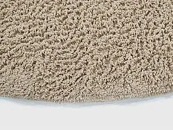 Kulatý koberec - Mareto Natural Cotton Shaggy (hnědý)