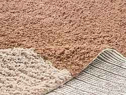 Kulatý koberec - Mareto Natural Cotton Shaggy (hnědý)