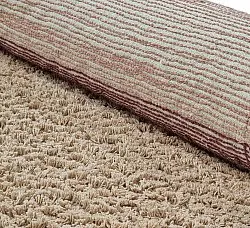 Kulatý koberec - Mareto Natural Cotton Shaggy (hnědý)
