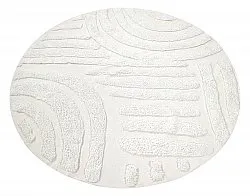 Kulatý koberec - Margo Natural Cotton Shaggy (offwhite)