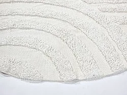 Kulatý koberec - Mavis Natural Cotton Shaggy (offwhite)