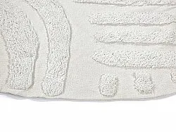 Kulatý koberec - Mavis Natural Cotton Shaggy (offwhite)