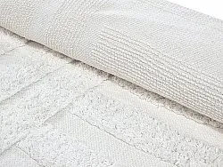 Kulatý koberec - Margo Natural Cotton Shaggy (offwhite)