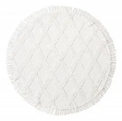 Kulatý koberec - Pamplona Natural Cotton Shaggy (offwhite)