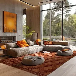 Shaggy koberce - Pamplona Natural Cotton Shaggy (terracotta)