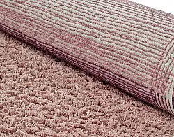 Kulatý koberec - Pione Natural Cotton Shaggy (růžová)