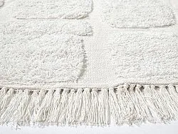 Kulatý koberec - Salem Natural Cotton Shaggy (offwhite)