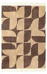 Shaggy koberce - Siberia Natural Cotton Shaggy (béžová/hnědá)