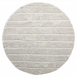 Kulatý koberec - Willow Natural Cotton Shaggy (greige)