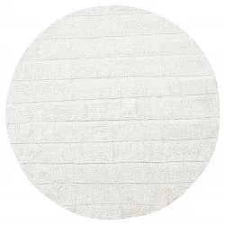 Kulatý koberec - Willow Natural Cotton Shaggy (offwhite)