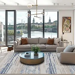 Wiltonský koberec - Yafran (modrá)