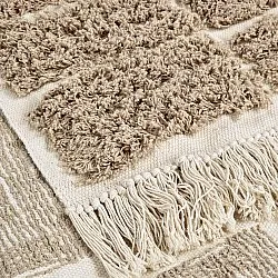 Shaggy koberce - Zola Natural Cotton Shaggy (béžový)