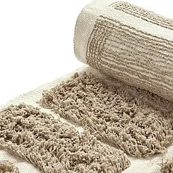 Shaggy koberce - Zola Natural Cotton Shaggy (béžový)