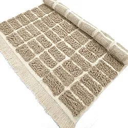 Shaggy koberce - Zola Natural Cotton Shaggy (béžový)