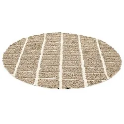 Kulatý koberec - Zola Natural Cotton Shaggy (béžový)