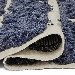 Shaggy koberce - Zola Natural Cotton Shaggy (modrý)