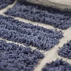Shaggy koberce - Zola Natural Cotton Shaggy (modrý)