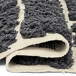 Shaggy koberce - Zola Natural Cotton Shaggy (tmavě šedá)