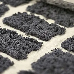 Shaggy koberce - Zola Natural Cotton Shaggy (tmavě šedá)