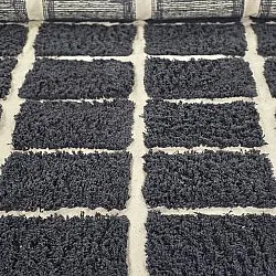 Kulatý koberec - Zola Natural Cotton Shaggy (tmavě šedá)