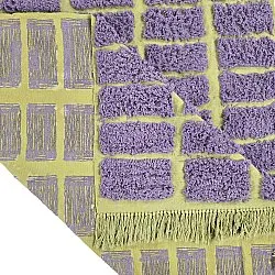 Shaggy koberce - Zola Natural Cotton Shaggy (fialová)