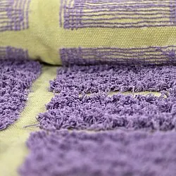 Shaggy koberce - Zola Natural Cotton Shaggy (fialová)