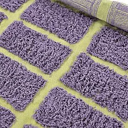 Kulatý koberec - Zola Natural Cotton Shaggy (fialová)