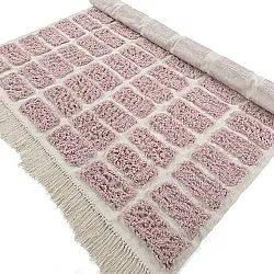 Shaggy koberce - Zola Natural Cotton Shaggy (růžový)