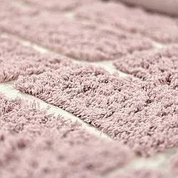 Kulatý koberec - Zola Natural Cotton Shaggy (růžový)