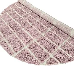 Kulatý koberec - Zola Natural Cotton Shaggy (růžový)